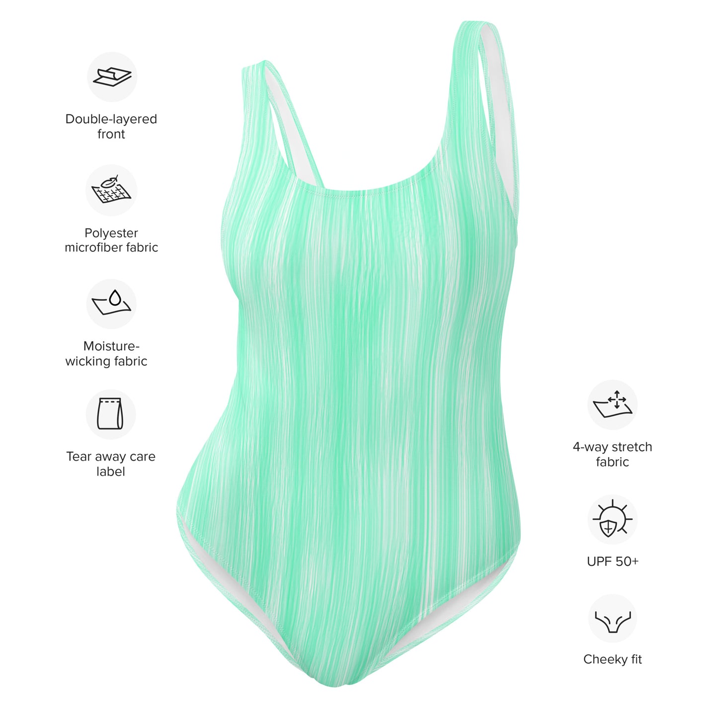 One-piece swimsuit-Green Water
