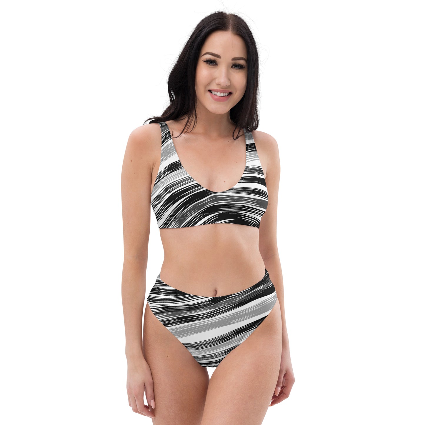 Bikini ecosostenibile a vita alta - ZEBRA