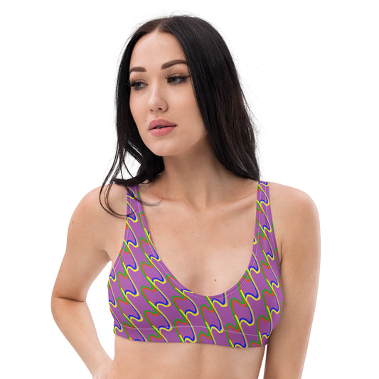 Top bikini ecosostenibile con imbottitura TWIN FLASH NET VL