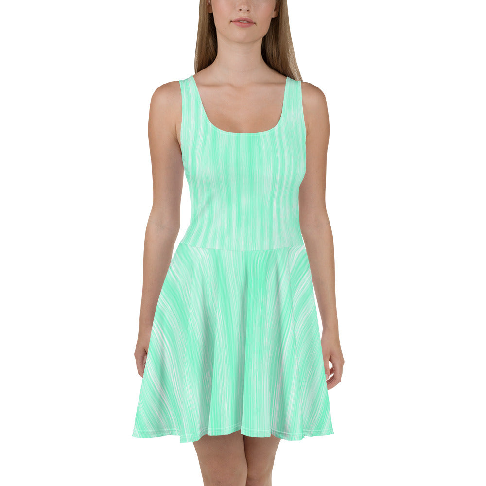 Green Water pleated dress