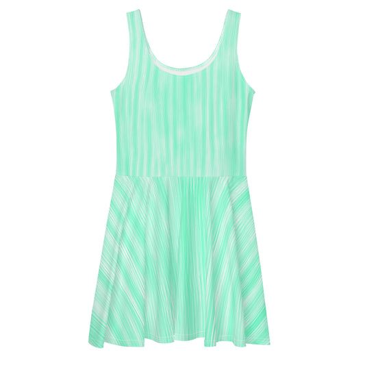 Green Water pleated dress