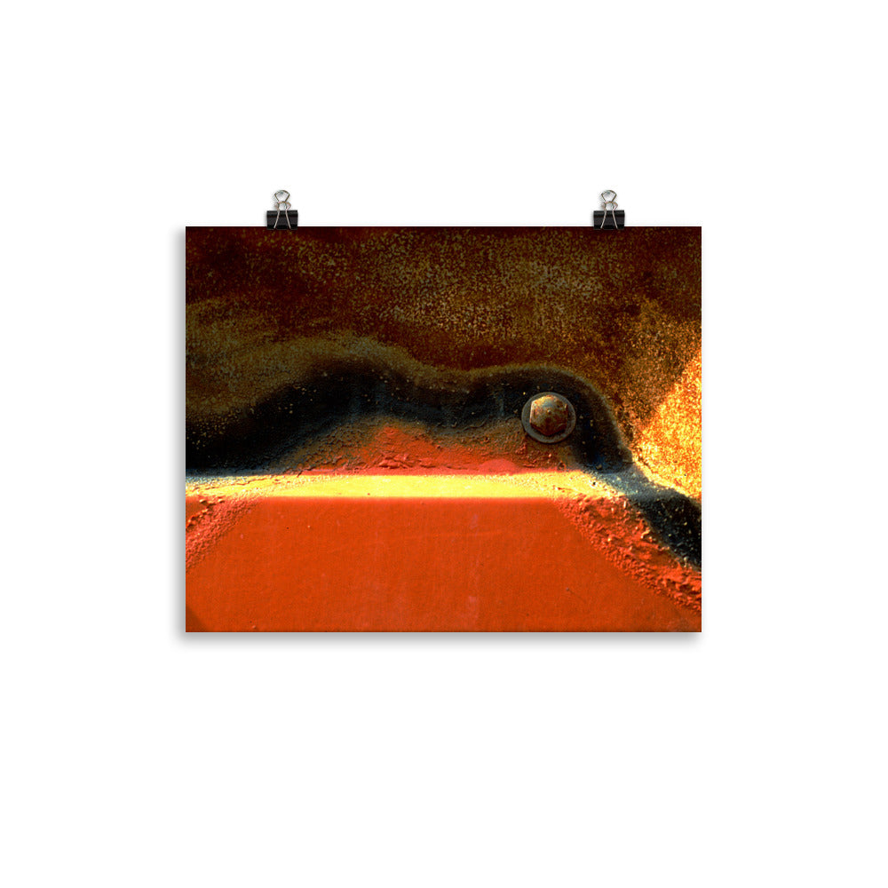 Poster auf Fotopapier, Mixed Red Rust