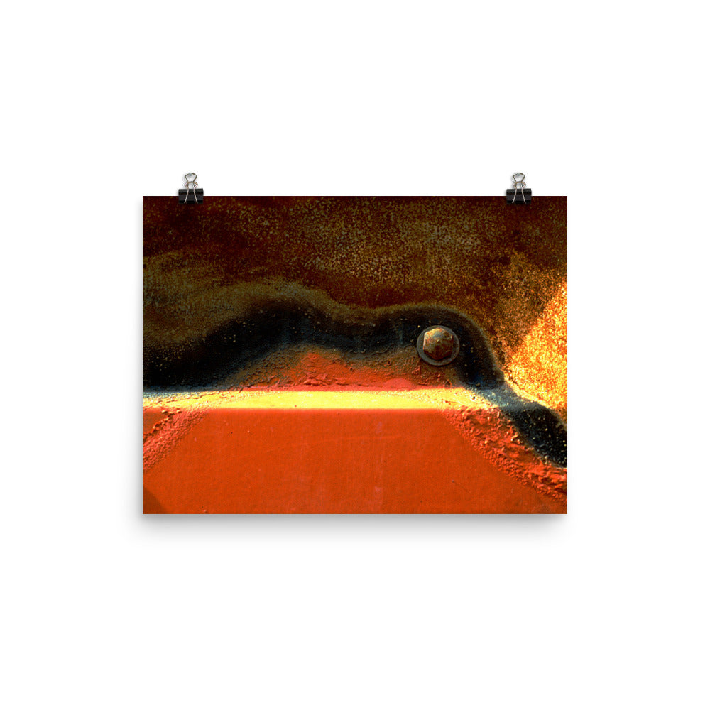 Poster on photographic paper, Mixed Red Rust