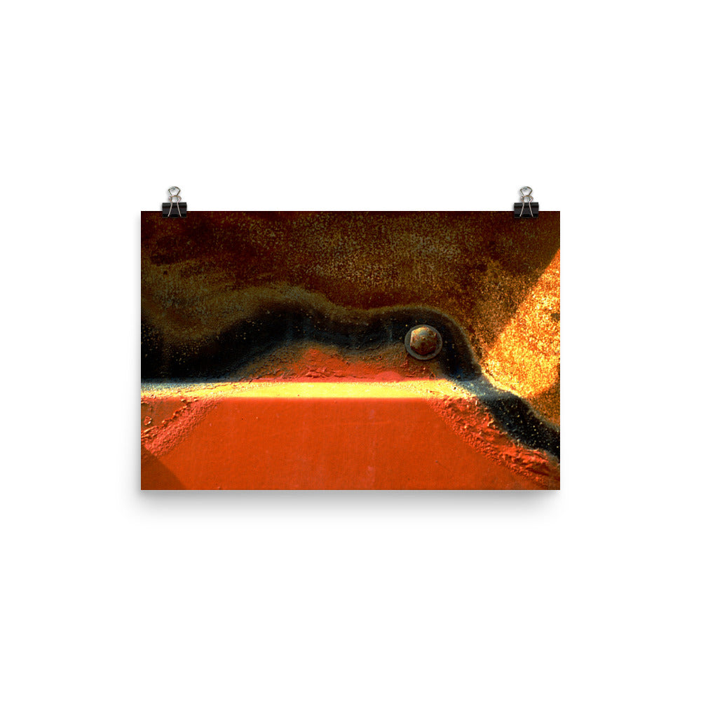 Poster on photographic paper, Mixed Red Rust