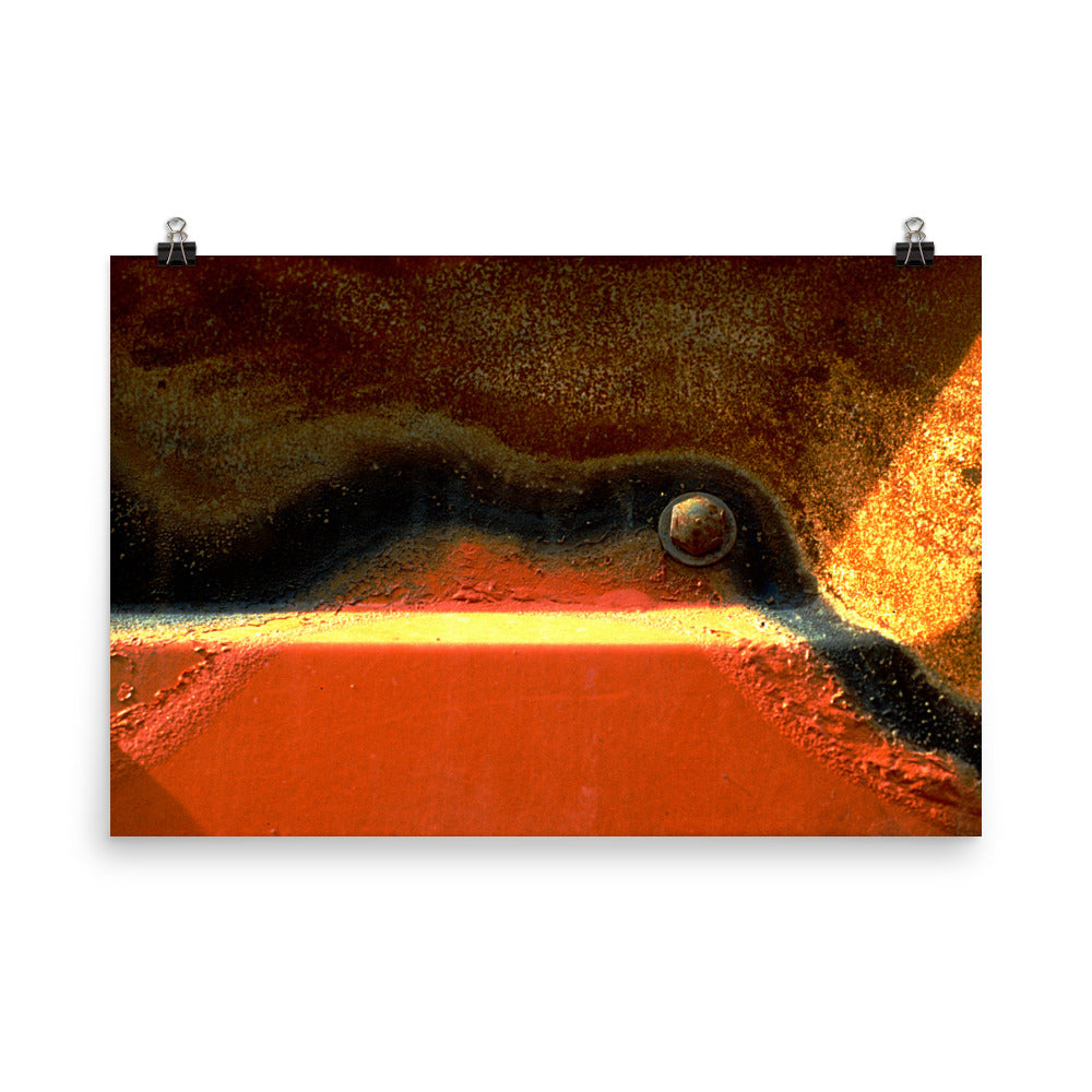 Poster on photographic paper, Mixed Red Rust