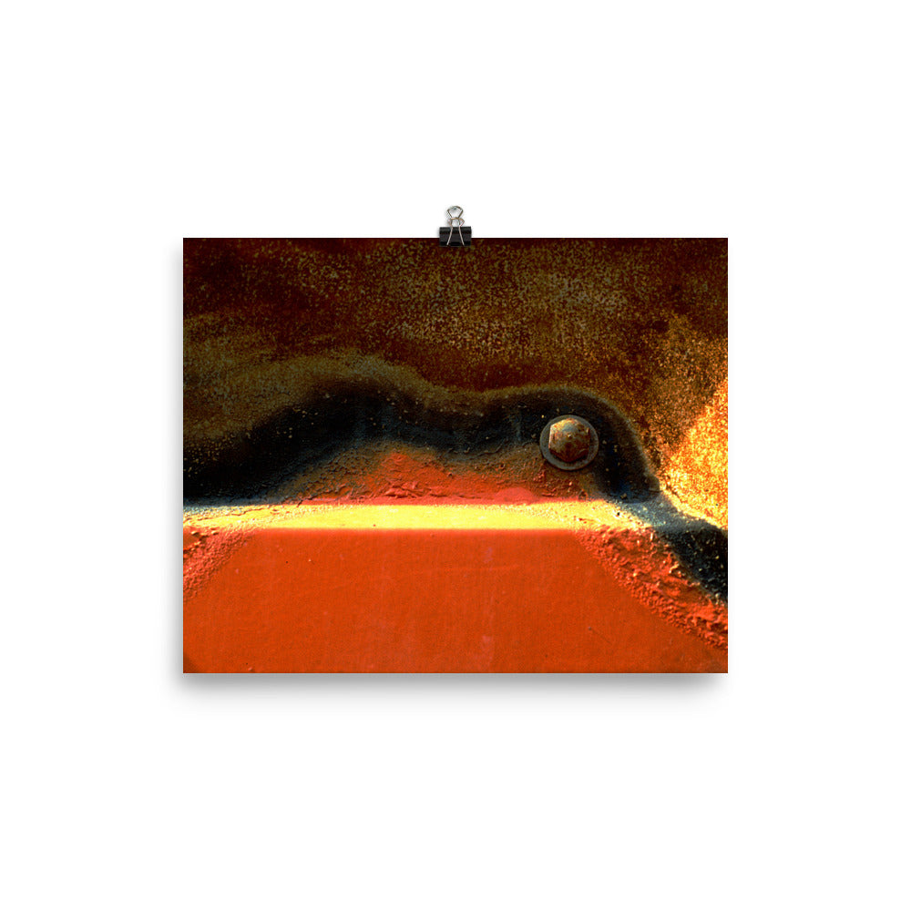 Poster on photographic paper, Mixed Red Rust