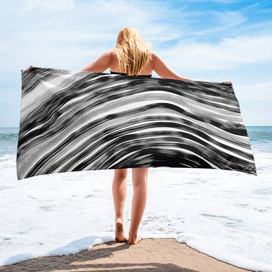 Terry beach towel - Zebra