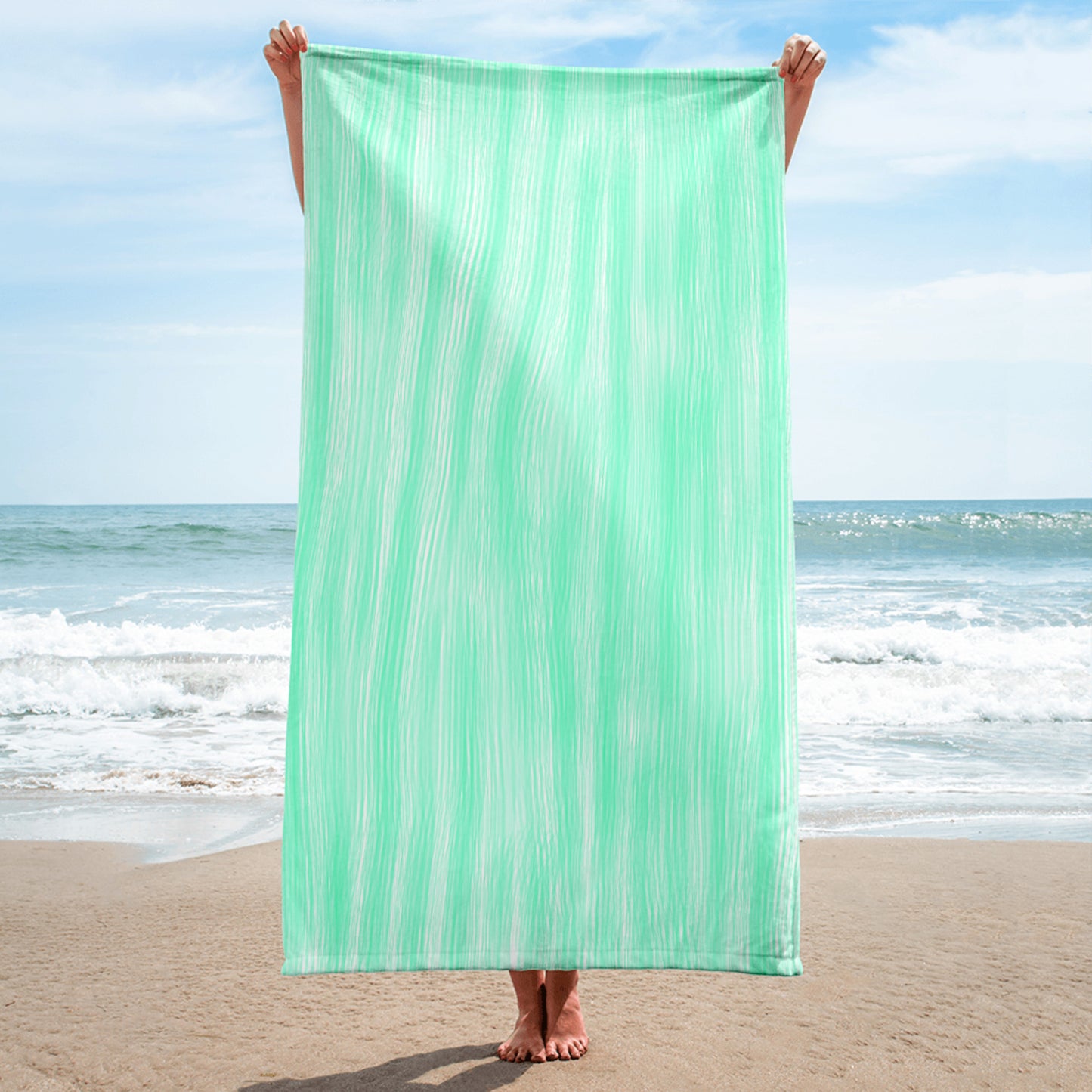 Beach towel - Green Water