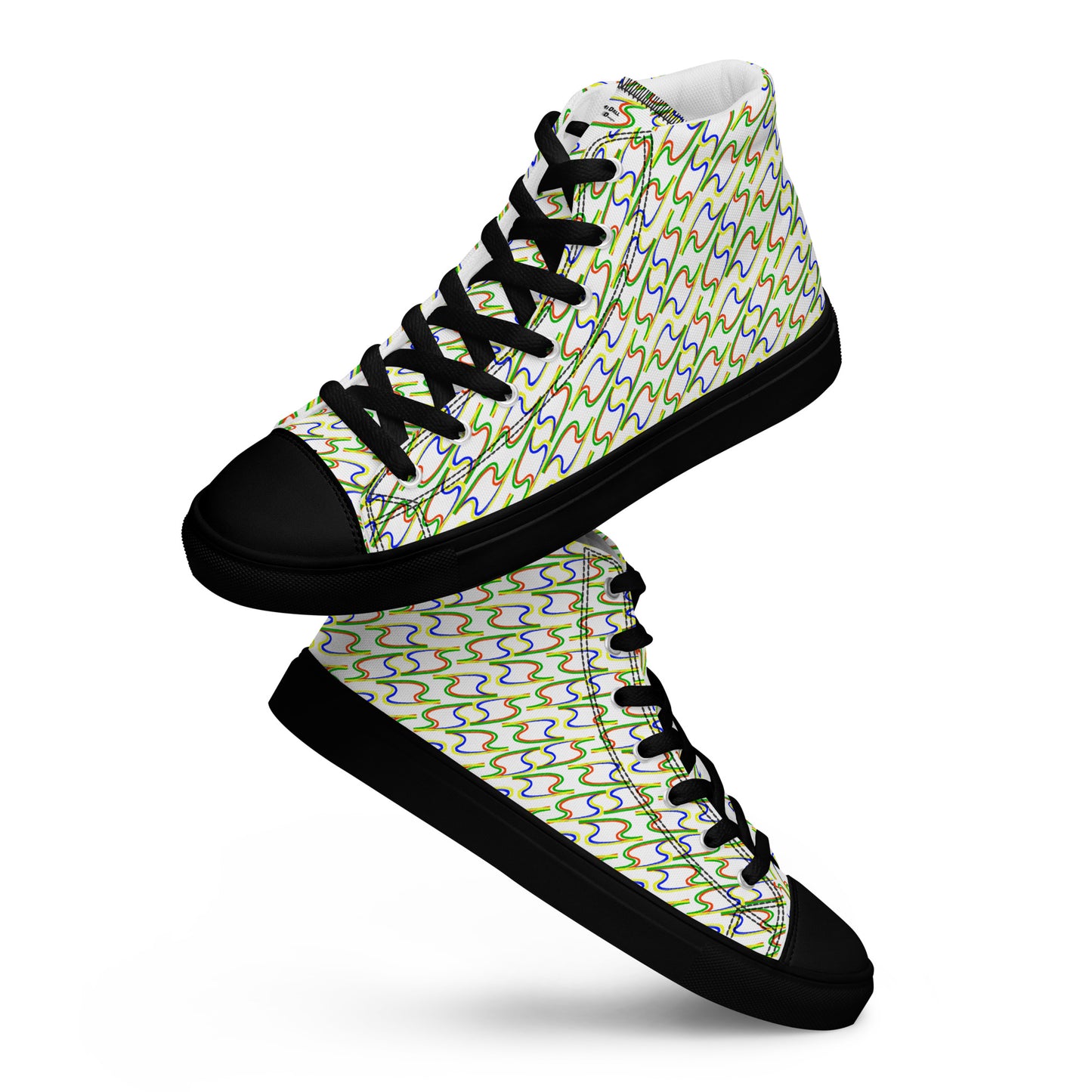 Camidall Designs Twin Flash Net women's canvas high top sneakers