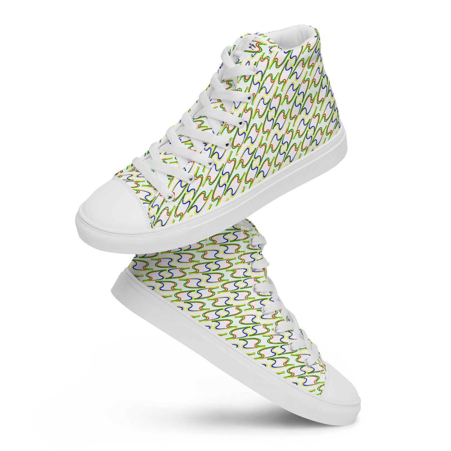 Camidall Designs Twin Flash Net women's canvas high top sneakers